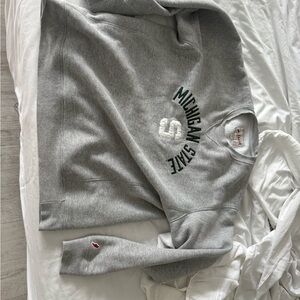Gray Michigan State Men's Sweater